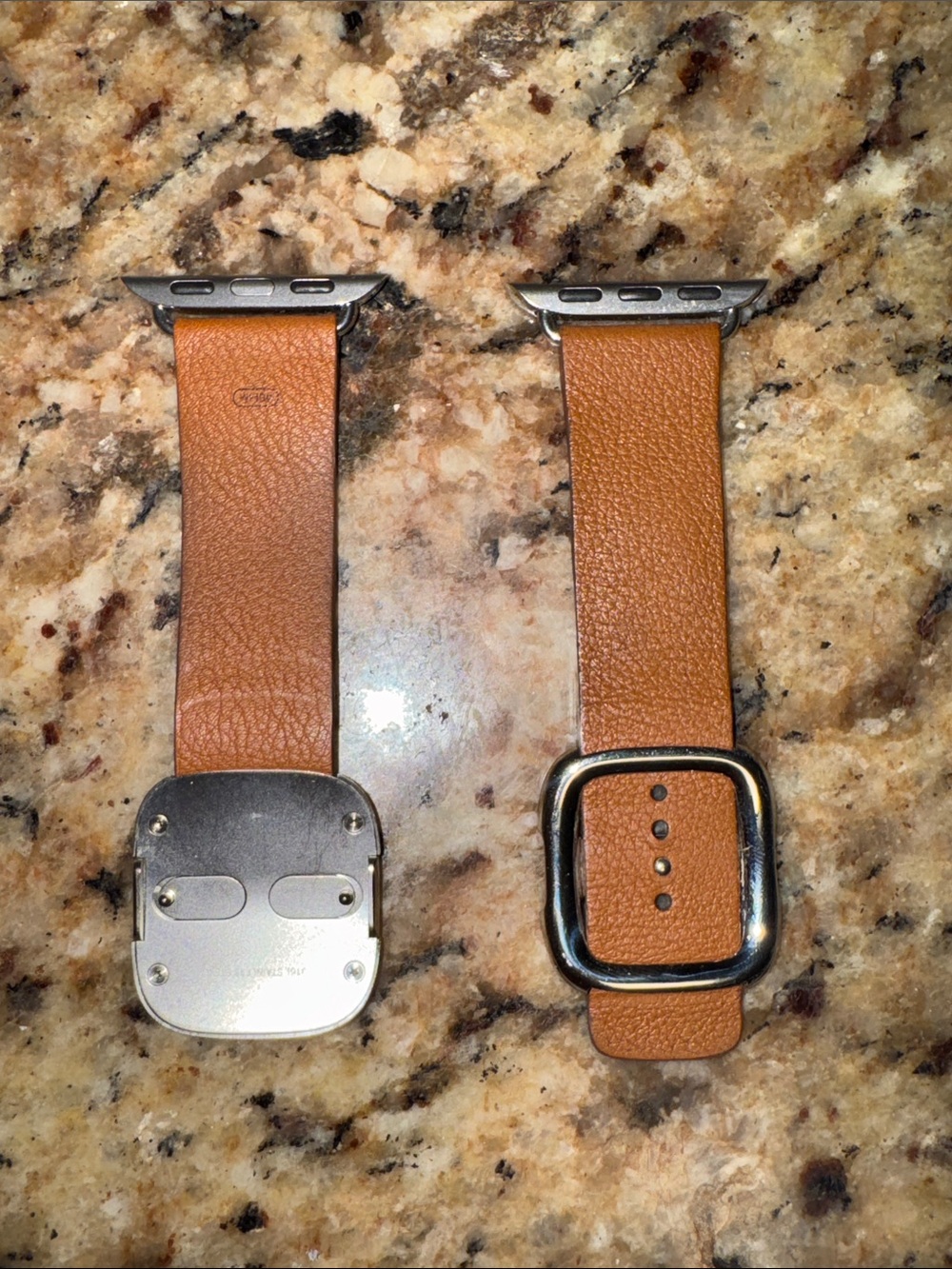 Apple Leather Watch Band in Tan